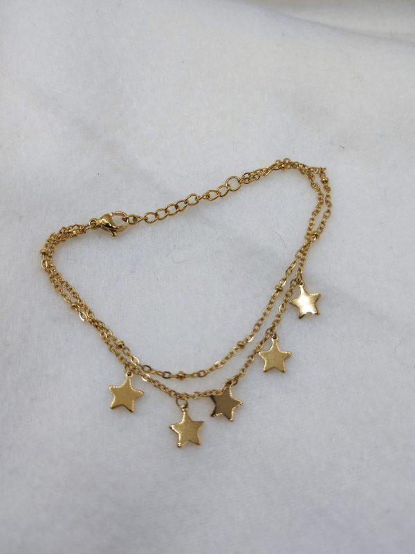 Bracelet en acier inoxydagle étoile