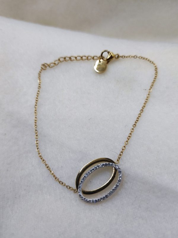 Bracelet en acier inoxydable au double anneaux