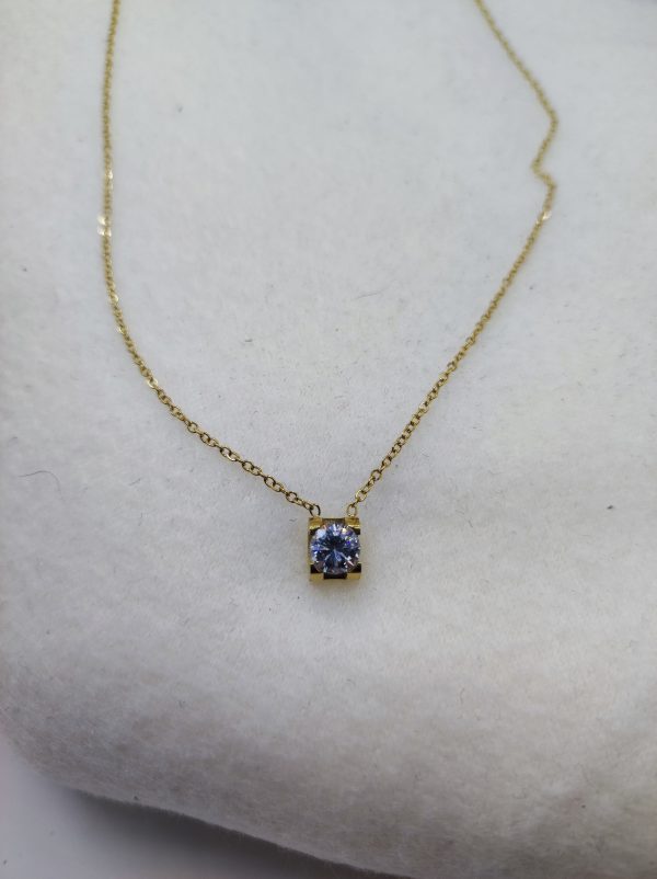 Collier en acier inoxydable doré