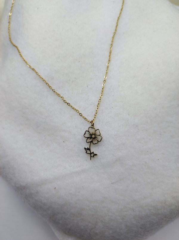 Collier en acier inoxydable doré