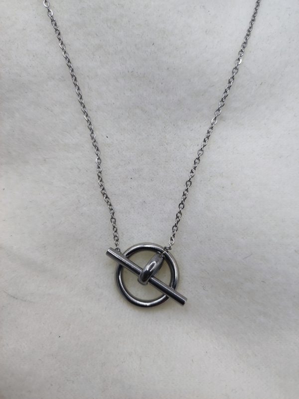 Collier en acier inoxydable cercle et barre