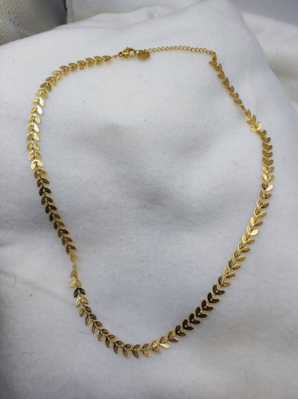 Collier en acier inoxydable épais et doré