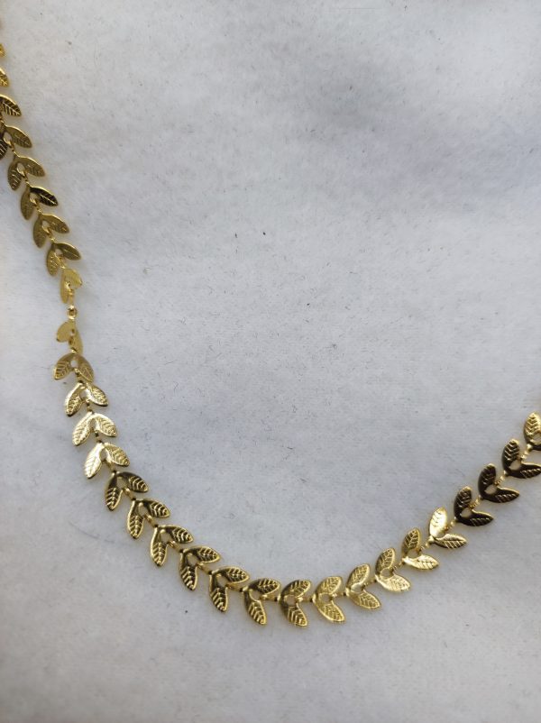 Collier en acier inoxydable doré