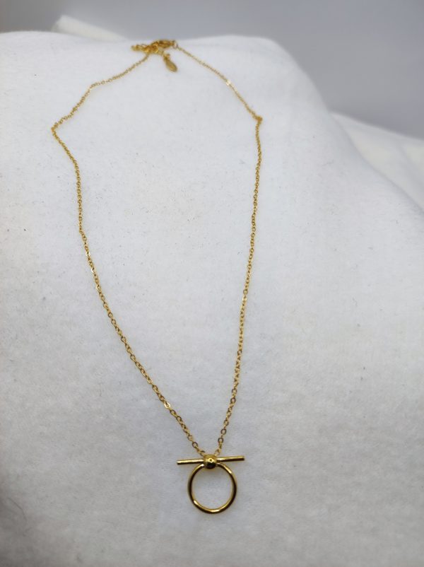 Collier en acier inoxydable doré