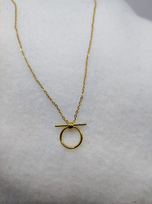 Collier en acier inoxydable doré