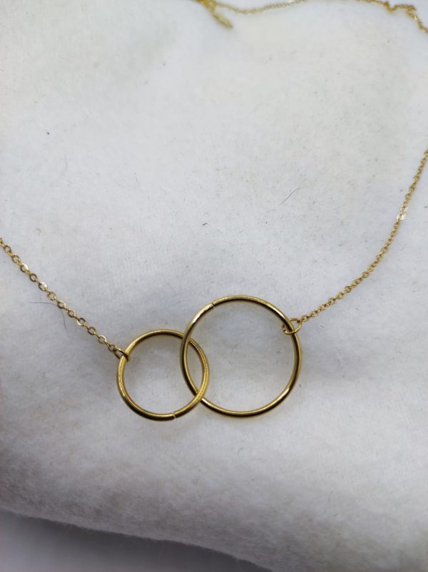 Collier en acier inoxydable doré