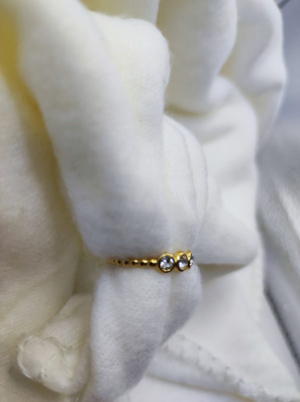 Bague en acier inoxydable doré
