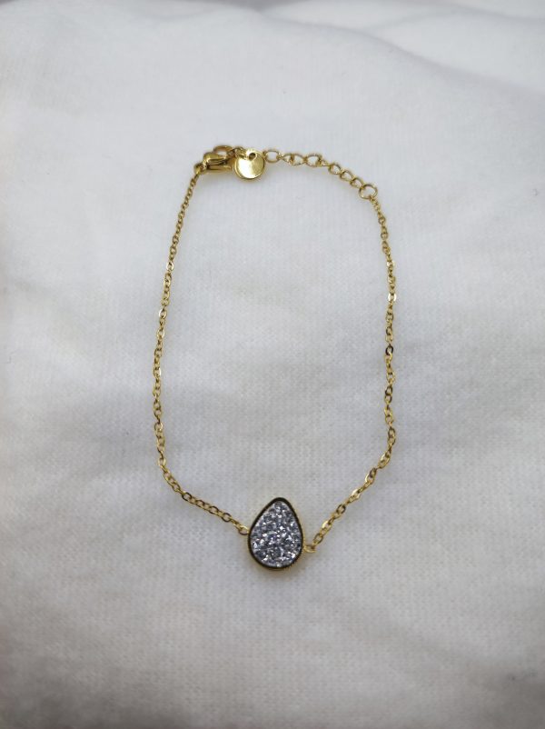 Bracelet en acier inoxydable larme