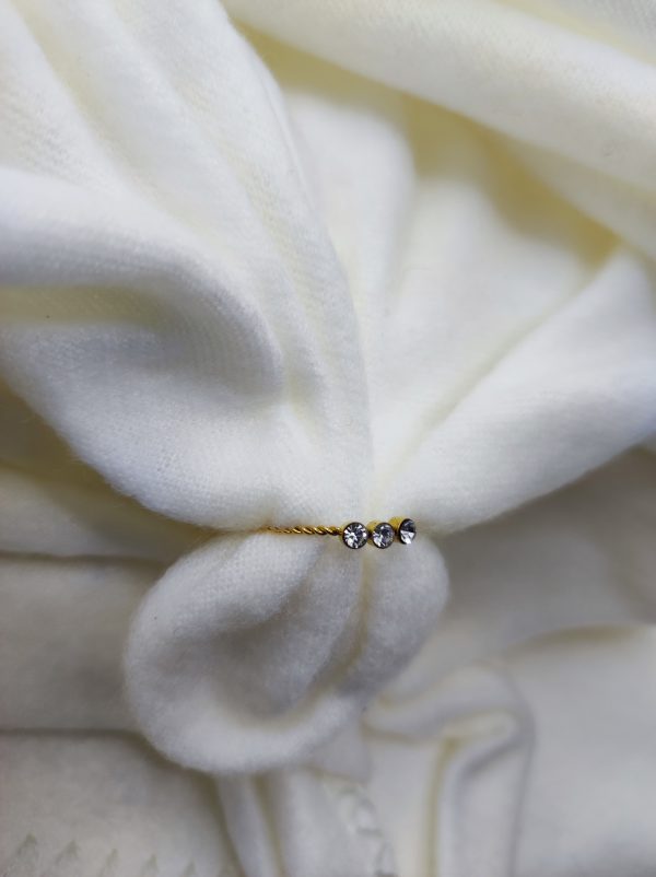 Bague en acier inoxydable doré