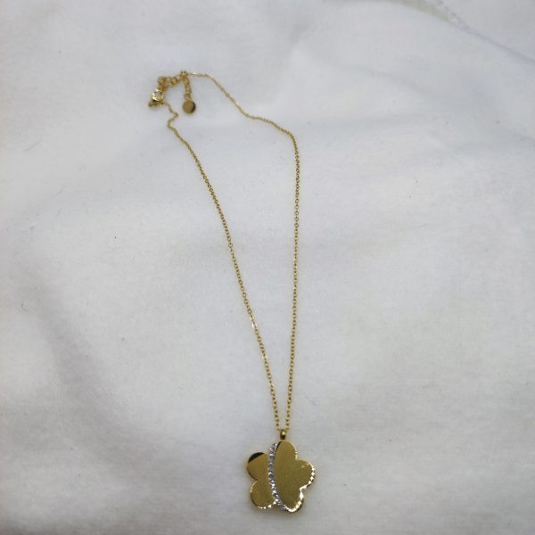 Collier en acier inoxydable doré