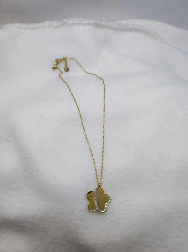 Collier en acier inoxydable doré