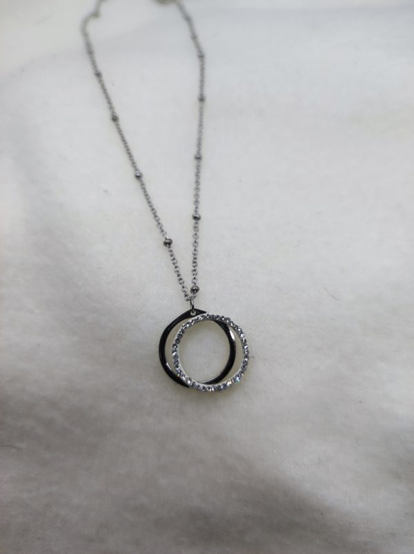 Collier en acier inoxydable strass