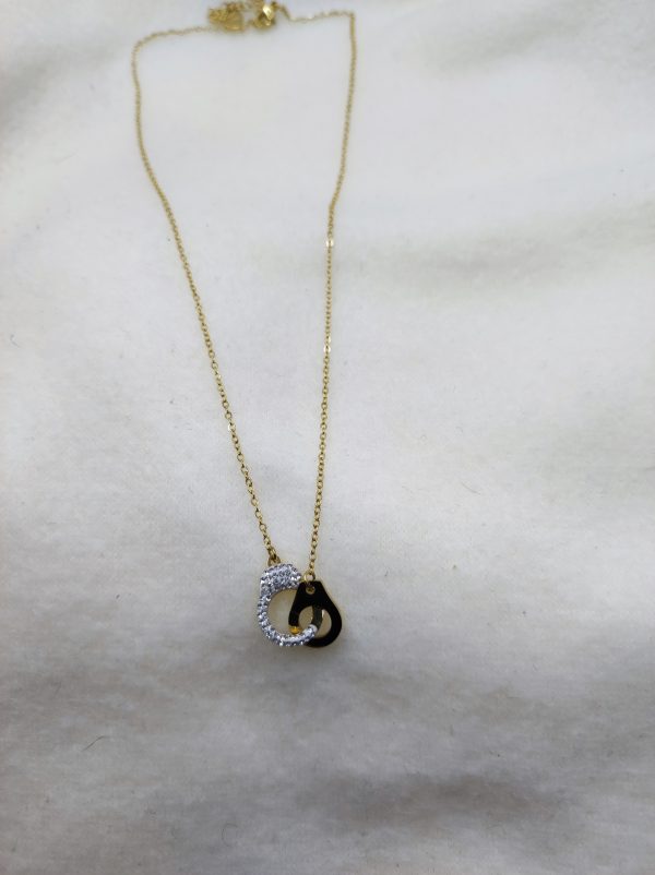 Collier en acier inoxydable strass