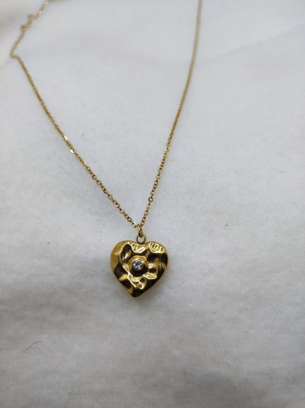Collier en acier inoxydable doré