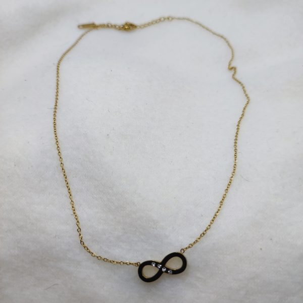 Collier en acier inoxydable infini