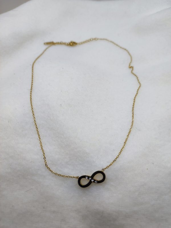 Collier en acier inoxydable infini