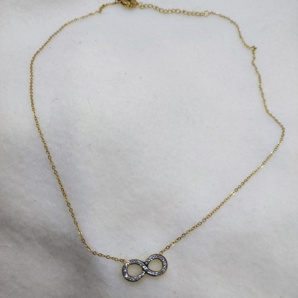 Collier en acier inoxydable infini