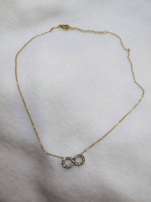 Collier en acier inoxydable infini