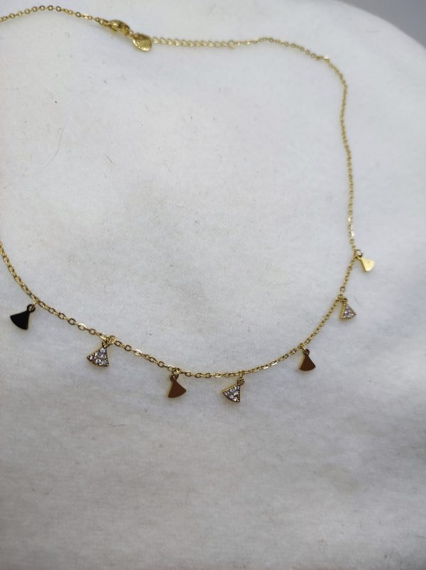 Collier en acier inoxydable doré