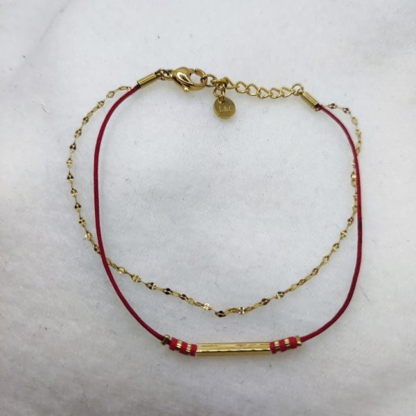 Collier en acier inoxydable doré