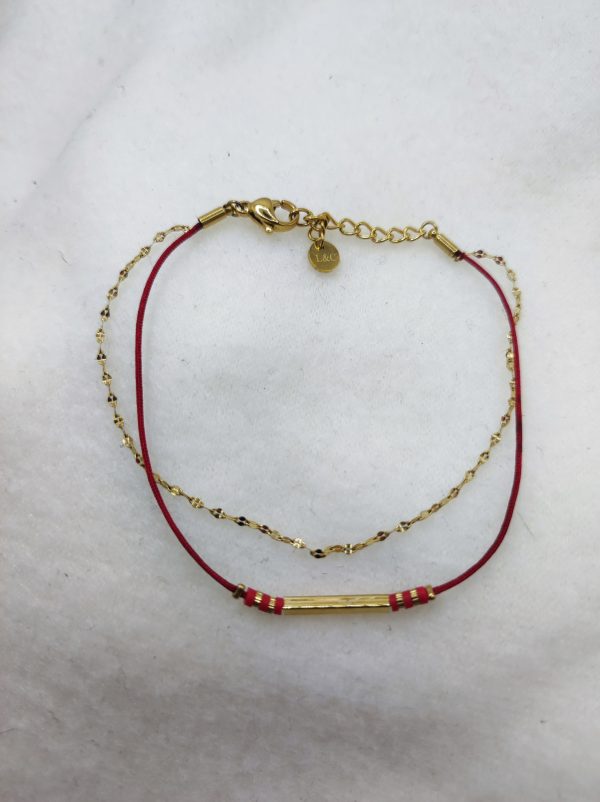 Collier en acier inoxydable doré