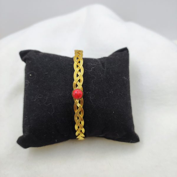 Bracelet en acier inoxydable doré
