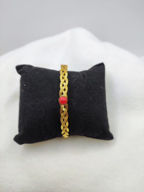Bracelet en acier inoxydable doré