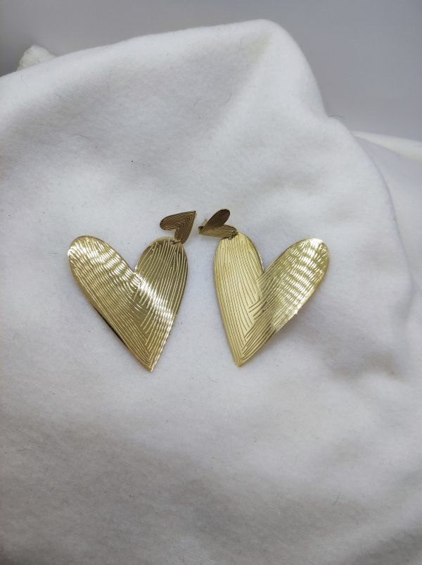 Grande boucles d'oreille en acier inoxydable