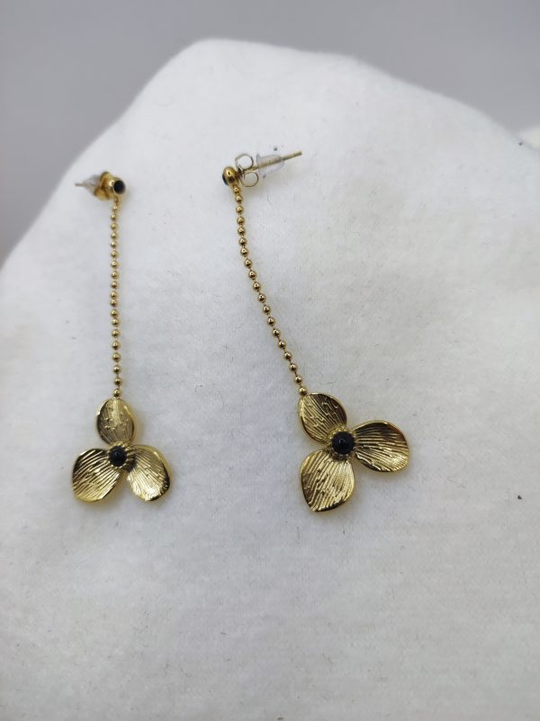 Boucles d'oreilles en acier inoxydable pendante