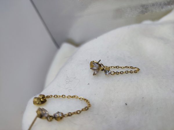 Boucles d'oreilles en acier inoxydable originales