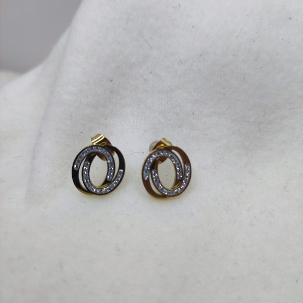 Petite boucles d'oreilles en acier inoxydable