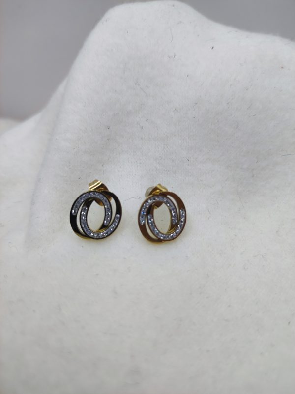 Petite boucles d'oreilles en acier inoxydable