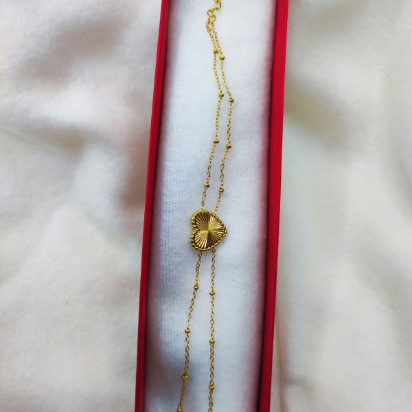 Bracelet en acier inoxydable coeur