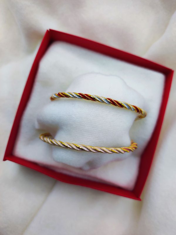 Bracelet en acier inoxydable torsadé