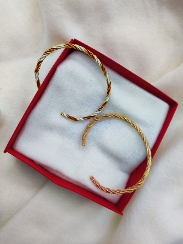 Bracelet en acier inoxydable rouge et rose