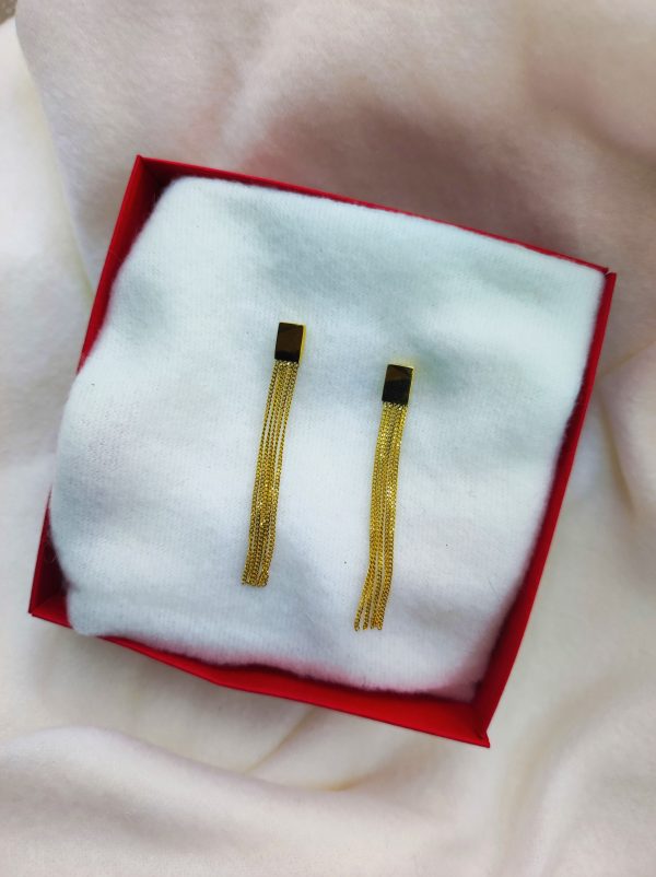 Boucles d'oreilles en acier inoxydable tombante
