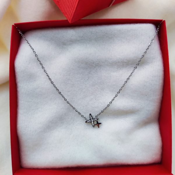 Collier en acier inoxydable en forme d'étoile