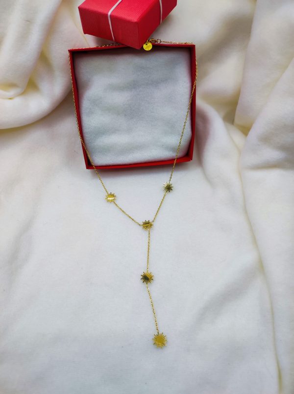 Collier en acier inoxydable doré